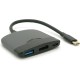 Концентратор Voltronic USB-C 3-in-1 USB 3.0 + USB-C + HDMI 0.23m black (YT-HTC3in1)