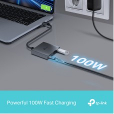 Концентратор TP-Link USB-C 3-in-1 1xUSB 3.0 + 1xUSB-C PD 100W + 1xHDMI (UH3020C) - Фото