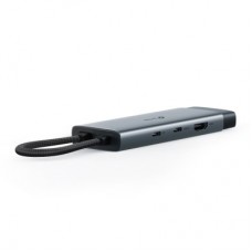 Концентратор TP-Link USB 3.0 6-in-1 2xUSB 3.0 + 1xUSB-C + 1xHDMI + 1xRJ45 + PD 100W (UH6120C) - Фото