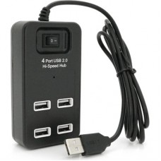 Концентратор Voltronic USB 2.0 to 4xUSB black (YT-HWS4-B) - Фото