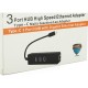 Концентратор Voltronic USB-C to 3xUSB 3.0 + RJ45 1000Mbps black (YT-TCA3H3+Et-W)
