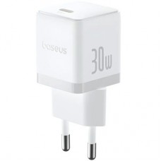 Зарядний пристрій Baseus Palm Fast Charger 1C 30 W + Cable 1.0m Type-C 60 W white (P10111605213-01) - Фото