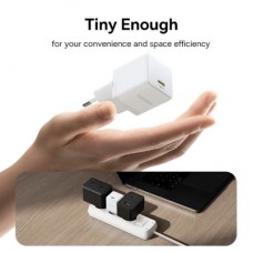 Зарядний пристрій Baseus Palm Fast Charger 1C 30 W + Cable 1.0m Type-C 60 W white (P10111605213-01) - Фото
