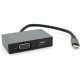 Концентратор Voltronic USB-C 2-in-1 HDMI + VGA 0.23m silver (YT-HTC2in1)