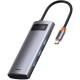 Концентратор Baseus USB3.1 Type-C to USB Type C PD 100W/HDMI 4K 60 Hz/3*USB 3.2 Gen1/ 5in1 (CAHUB-CX0G)
