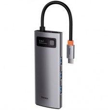 Концентратор Baseus USB3.1 Type-C to USB Type C PD 100W/HDMI 4K 60 Hz/3*USB 3.2 Gen1/ 5in1 (CAHUB-CX0G) - Фото