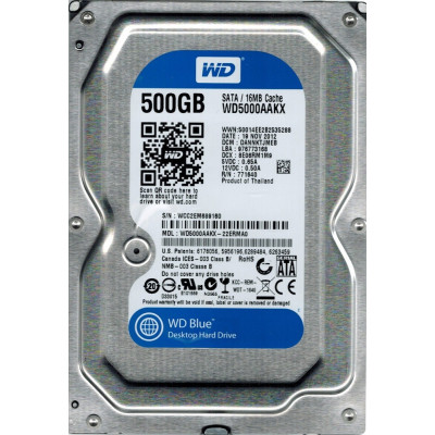 Жесткий диск 3.5"  500Gb WD (WD5000AAKX)