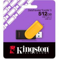 USB флешнакопичувач Kingston 512 GB DataTraveler Exodia S USB 3.2 (DTXS/512GB) USB флешнакопичувач Kingston 512 GB DataTraveler Exodia S USB 3.2 (DTXS/512GB) - Фото