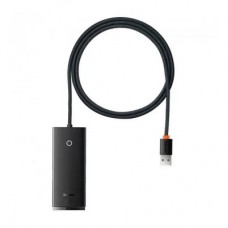 Концентратор Baseus USB 3.0 to 4xUSB 3.0 1.0m black (WKQX030101) - Фото