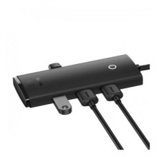 Концентратор Baseus USB 3.0 to 4xUSB 3.0 1.0m black (WKQX030101) - Фото