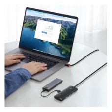 Концентратор Baseus USB 3.0 to 4xUSB 3.0 1.0m black (WKQX030101) - Фото