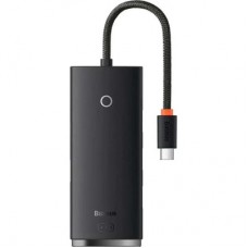 Концентратор Baseus USB-C to 4xUSB 3.0 0.25m black (WKQX030301) - Фото