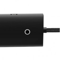 Концентратор Baseus USB-C to 4xUSB 3.0 0.25m black (WKQX030301) - Фото