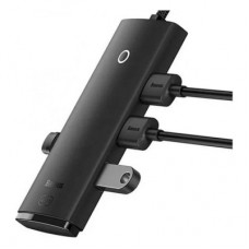 Концентратор Baseus USB 3.0 to 4xUSB 3.0 0.25m black (WKQX030001) - Фото