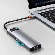 Концентратор Baseus USB-C 8-in-1 (CAHUB-CV0G) - Фото