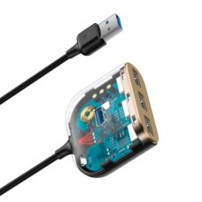 Концентратор Baseus USB 3.0 to 1xUSB 3.0 + 3xUSB 2.0 1.0m (CAHUB-AY01) - Фото