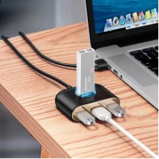 Концентратор Baseus USB 3.0 to 1xUSB 3.0 + 3xUSB 2.0 1.0m (CAHUB-AY01) - Фото
