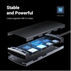 Концентратор Ugreen USB-C to 2xUSB 3.2 + 2xUSB-C 10Gbps CM480 gray (30758) - Фото