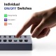 Концентратор Ugreen USB 3.0 to 7xUSB 3.0 with power supply CM481 gray (90307)