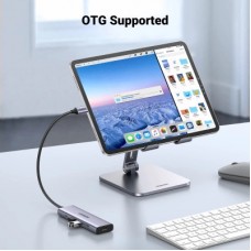 Концентратор Ugreen USB-C to HDMI + 3xUSB 3.0 + PD CM511 gray (15596) - Фото