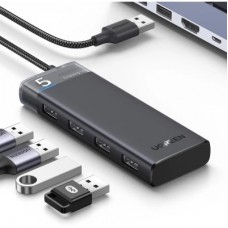 Концентратор Ugreen USB 3.0 to 4xUSB 3.2 Gen1 CM653 black (15548) - Фото