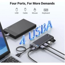 Концентратор Ugreen USB 3.0 to 4xUSB 3.2 Gen1 CM653 black (15548) - Фото