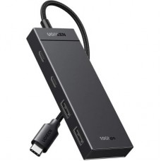 Концентратор Ugreen USB-C to 2xUSB 3.2 Gen2 + 2xUSB-C 3.2 Gen2 10Gbps CM806 black (35583) - Фото