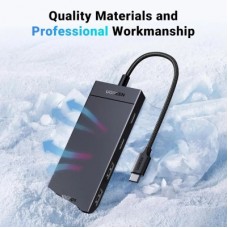 Концентратор Ugreen USB-C to 2xUSB 3.2 Gen2 + 2xUSB-C 3.2 Gen2 10Gbps CM806 black (35583) - Фото
