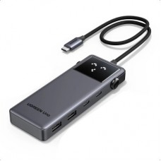Концентратор Ugreen USB-C to HDMI + 2xUSB 3.2 + 2xUSB-C 3.2 + PD CM888 gray (35998) - Фото