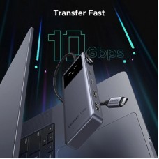 Концентратор Ugreen USB-C to HDMI + 2xUSB 3.2 + 2xUSB-C 3.2 + PD CM888 gray (35998) - Фото