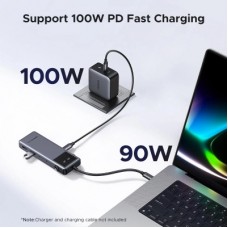 Концентратор Ugreen USB-C to HDMI + 2xUSB 3.2 + 2xUSB-C 3.2 + PD CM888 gray (35998) - Фото