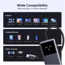 Концентратор Ugreen USB-C to HDMI + 2xUSB 3.2 + 2xUSB-C 3.2 + PD CM888 gray (35998) - Фото
