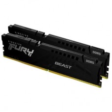 Модуль пам'яті для комп'ютера DDR5 64 GB (2x32GB) 5200 MHz Beast Black Kingston Fury (ex.HyperX) (KF552C40BB2K2-64)