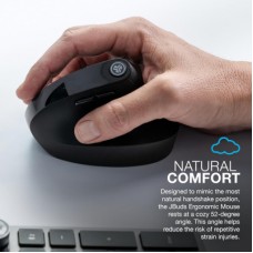Мышка Jlab JBuds Vertical Ergonomic Wireless Black (IEUMJBERGORBLK82) - Фото