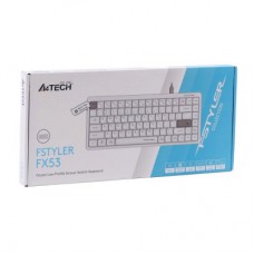 Клавіатура A4Tech FX53 USB UA White (4711421002400) - Фото