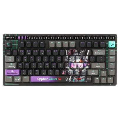 Клавіатура A4Tech AT75 RGB USB UA Cypher Ghost (4711421001830)