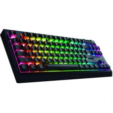 Клавіатура Razer BlackWidow V4 Low-Profile TKL Wireless/Bluetooth/USB Yellow switch UA Black (RZ03-05450100-R3M1) - Фото