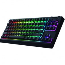 Клавіатура Razer BlackWidow V4 Low-Profile TKL Wireless/Bluetooth/USB Yellow switch UA Black (RZ03-05450100-R3M1) - Фото
