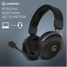 Навушники GamePro Asgard Freya Pro Wireless Black (HSW201B) - Фото