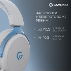 Наушники GamePro Asgard Skadi Wireless White/Blue (HSW191WB) - Фото