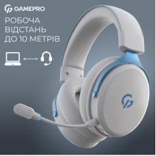 Наушники GamePro Asgard Skadi Wireless White/Blue (HSW191WB) - Фото