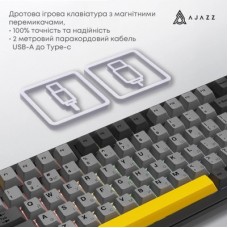 Клавіатура Ajazz AK820 MAX Magnetic Switch RGB USB Black (AK820MAX-WM-BGY) Клавіатура Ajazz AK820 MAX Magnetic Switch RGB USB Black (AK820MAX-WM-BGY) - Фото