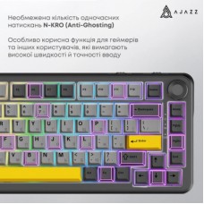 Клавіатура Ajazz AK820 MAX Magnetic Switch RGB USB Black (AK820MAX-WM-BGY) Клавіатура Ajazz AK820 MAX Magnetic Switch RGB USB Black (AK820MAX-WM-BGY) - Фото