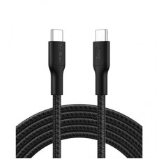 Дата кабель USB-C to USB-C 3.0m 240W black Belkin (CAB025HQ3MBK)