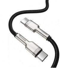 Дата кабель USB-C to USB-C 1.0m 100W metal black Baseus (CATJK-C01) - Фото