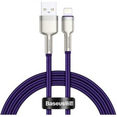 Дата кабель USB 2.0 AM to Lightning 1.0m 2.4A metal purple Baseus (CALJK-A05)