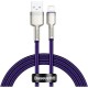 Дата кабель USB 2.0 AM to Lightning 1.0m 2.4A metal purple Baseus (CALJK-A05)