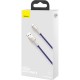 Дата кабель USB 2.0 AM to Lightning 1.0m 2.4A metal purple Baseus (CALJK-A05) Дата кабель USB 2.0 AM to Lightning 1.0m 2.4A metal purple Baseus (CALJK-A05)