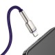 Дата кабель USB 2.0 AM to Lightning 1.0m 2.4A metal purple Baseus (CALJK-A05) Дата кабель USB 2.0 AM to Lightning 1.0m 2.4A metal purple Baseus (CALJK-A05)
