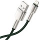 Дата кабель USB 2.0 AM to Lightning 2.0m 2.4A metal green Baseus (CALJK-B06) Дата кабель USB 2.0 AM to Lightning 2.0m 2.4A metal green Baseus (CALJK-B06)